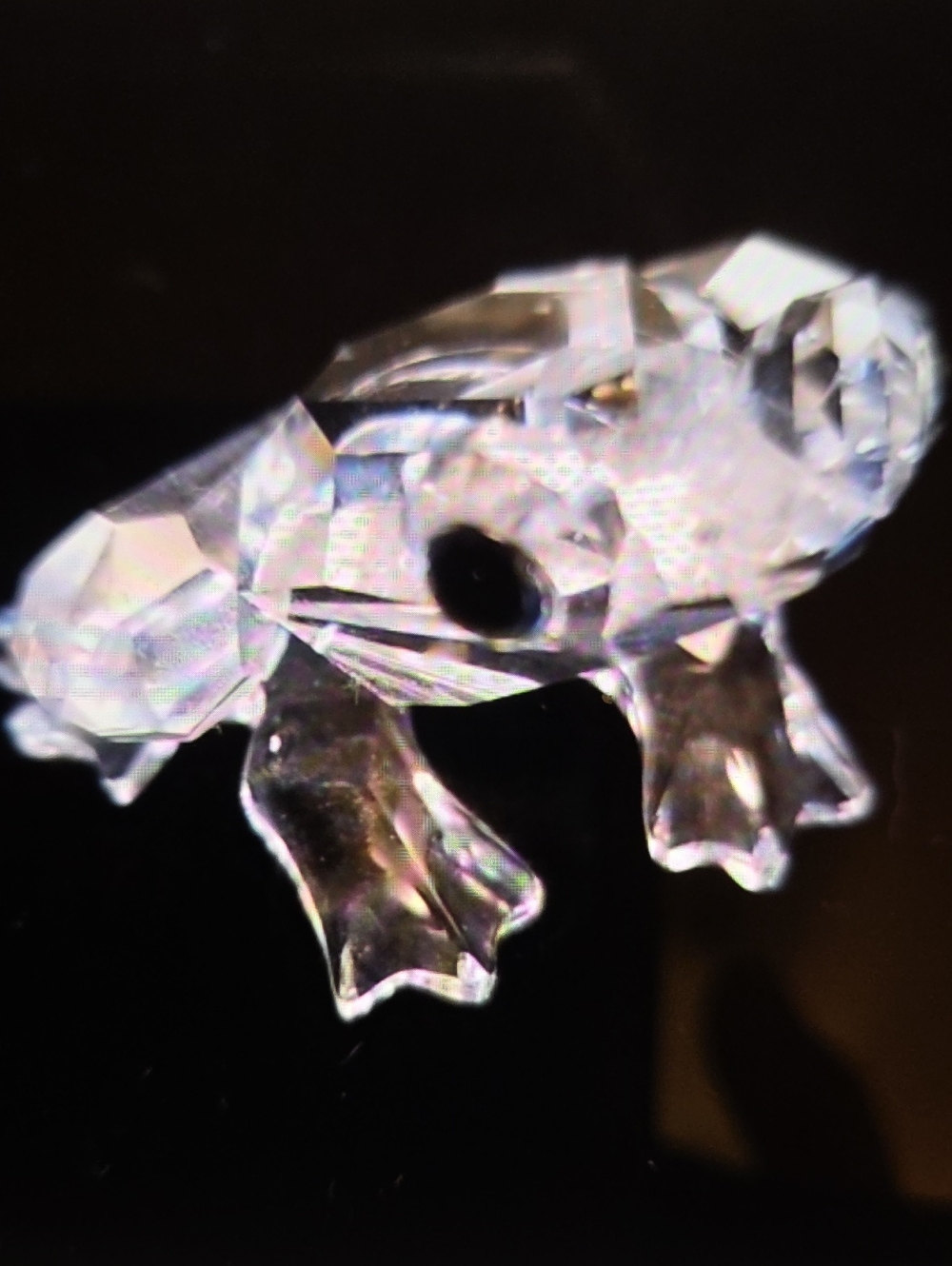 Swarovskii Crystal Clear Frog Figurine - Clear